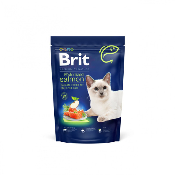 Brit Premium by Nature Cat Łosoś sterylizowany 800 g