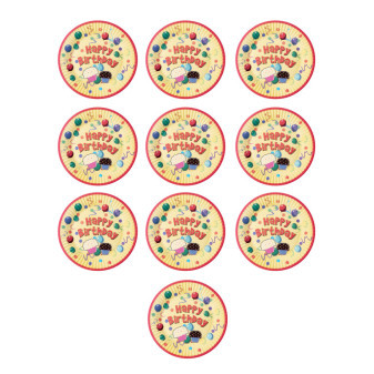 Aga4Kids Talerze papierowe 18cm DS931-8 10 szt