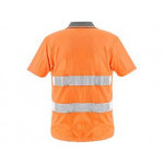 Koszulka polo ostrzegawcza DOVER, męska, pomarańczowa, rozmiar S