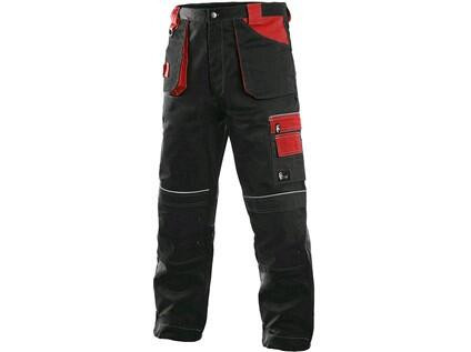 Spodnie CXS ORION TEODOR, zimowe, męskie, czarno-czerwone, rozmiar 52-54