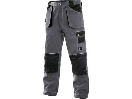 Spodnie CXS ORION TEODOR, wersja skrócona, męskie, szaro-czarne, rozm. 46