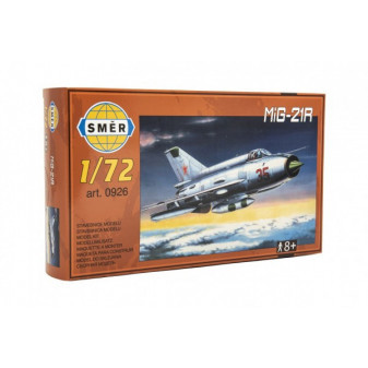 MiG-21R model 1:72 15x21.8cm w pudełku 25x14.5x4.5cm