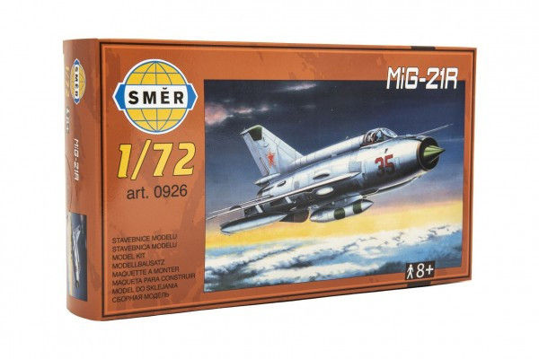 MiG-21R model 1:72 15x21.8cm w pudełku 25x14.5x4.5cm