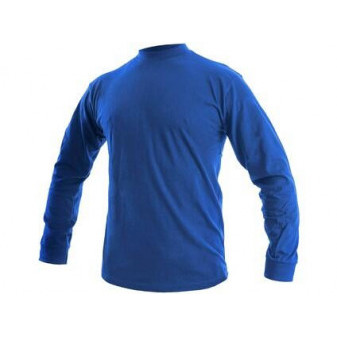 T-shirt CXS PETR, długi rękaw, średni niebieski