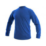 T-shirt CXS PETR, długi rękaw, średni niebieski, rozmiar S