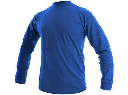 T-shirt CXS PETR, długi rękaw, średni niebieski, rozmiar XL