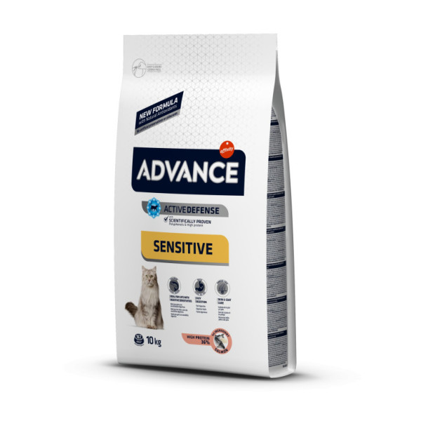 ADVANCE CAT Dorosły łosoś i ryż Sensitive 10kg