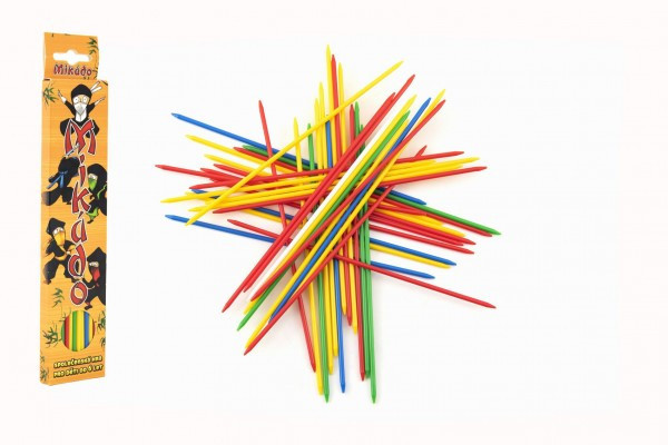Plastikowa gra planszowa Mikado 41 szt. w pudełku 4,5x20x1cm