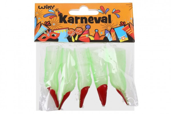 Palce czarownicy 5 szt. plastikowe w woreczku karnawałowym