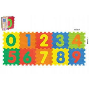 Puzzle piankowe Cyfry 32x32x1cm 10m+