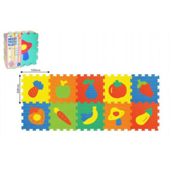 Puzzle piankowe Owoce Warzywa 32x32cm 2 rodzaje
