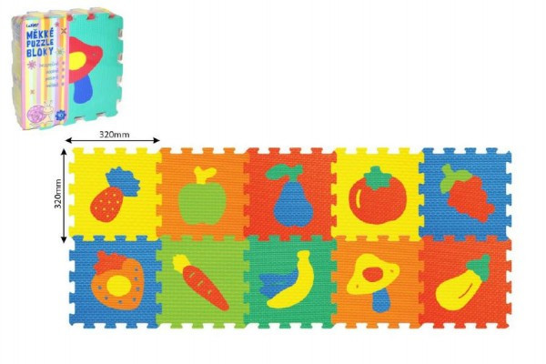 Puzzle piankowe Owoce Warzywa 32x32cm 2 rodzaje