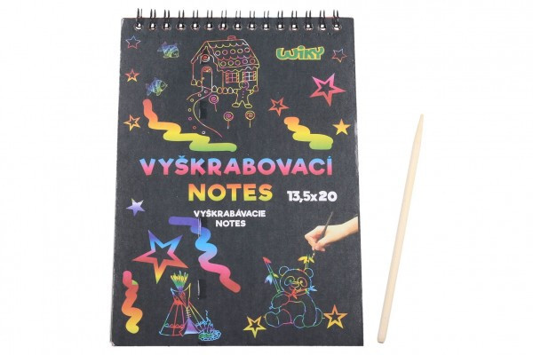 Tęczowy drapak 12 arkuszy w woreczku 20x13,5cm