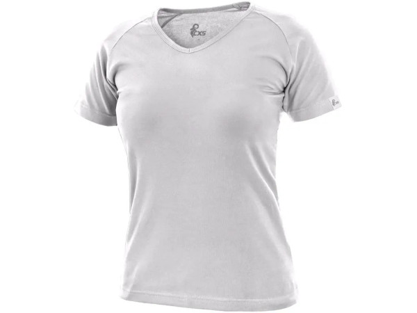 T-shirt CXS ELLA, damski, krótki rękaw, biały, rozmiar XS