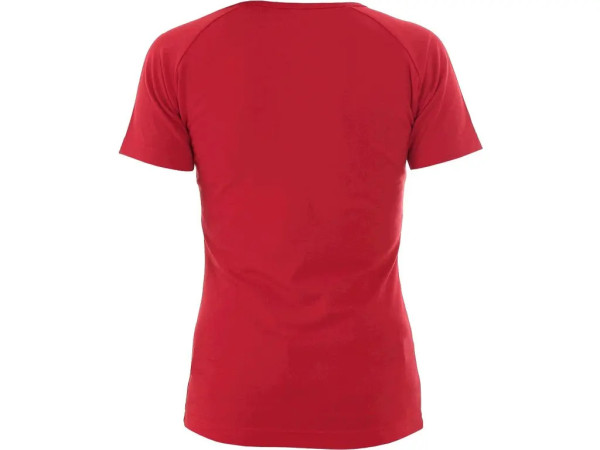 T-shirt CXS ELLA, damski, krótki rękaw, czerwony, rozmiar S