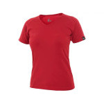 T-shirt CXS ELLA, damski, krótki rękaw, czerwony, rozm. L