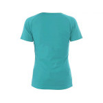 T-shirt CXS ELLA, damski, krótki rękaw, turkusowy, rozmiar M