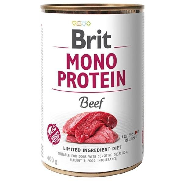 Wołowina Brit Mono Protein w puszkach 400g