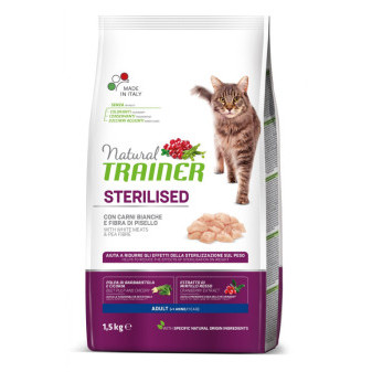 TRAINER Natural Cat Serilizowane mięso drobiowe 1,5 kg