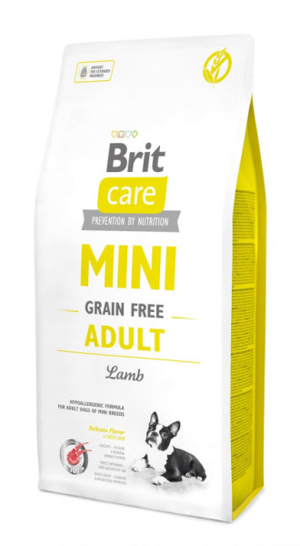 Brit Care Mini Grain Free Adult, jagnięcina 7kg