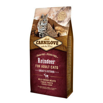 Carnilove Cat Reindeer, bezzbożowa karma dla dorosłych Energy&Outdoor 6kg