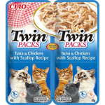 Churu Cat Twin Packs - tuńczyk, kurczak i przegrzebki w bulionie 80g