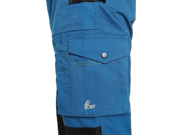 Spodnie CXS STRETCH, męskie, średnio niebiesko-czarne, rozmiar 56