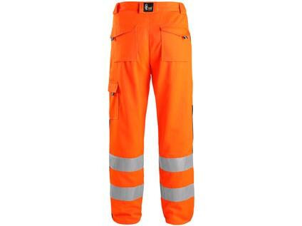 CXS NORWICH spodnie ostrzegawcze, męskie, pomarańczowo-niebieskie