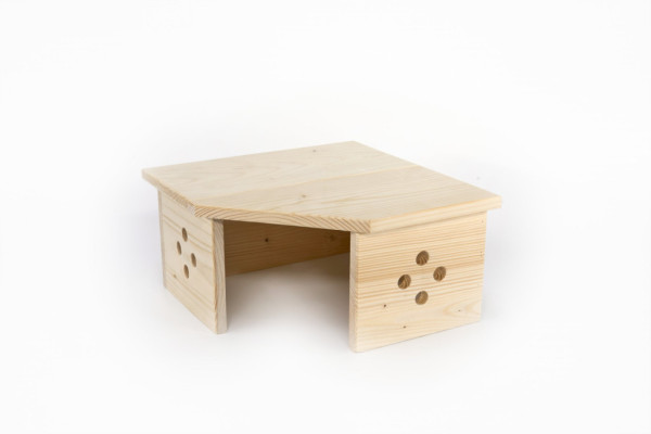 LIMARA Narożny domek dla królików 27x27x13cm