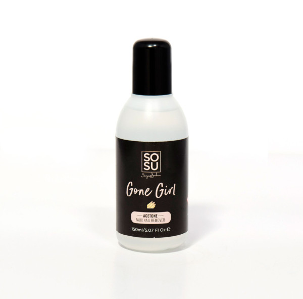 SOSU Cosmetics Gone Girl Acetonowy zmywacz do sztucznych paznokci, 150 ml