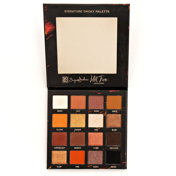 SOSU Cosmetics Paleta cieni do powiek Hot Fire, 32g (16x2g)