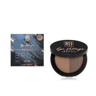 SOSU Cosmetics Eyevolt Bouncy Brow Cienie do brwi jasny/średni, 2,5g