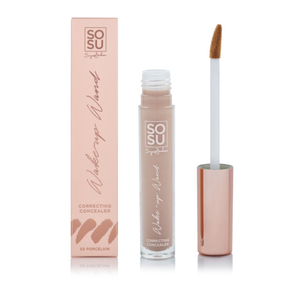 Korektor SOSU Cosmetics Wake-Up Want 02 Porcelana, 4ml