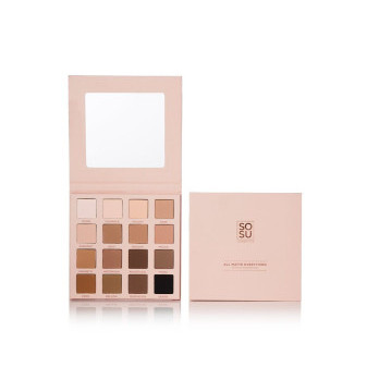 SOSU Cosmetics All Matte Everything Paleta cieni do powiek, 32g (16x2g)