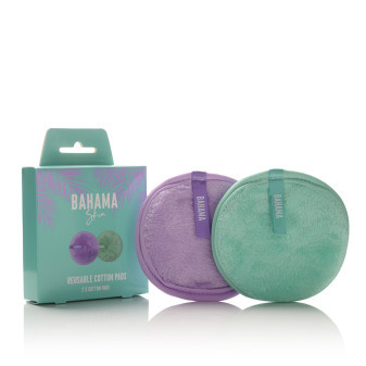 Bahama Skin wielokrotnego użytku 2 płatki kosmetyczne zmywalne tampony, 2 szt