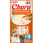 Puree z mięsa kota Churu - kurczak, wołowina 56g