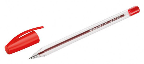 Długopis K86 Supersoft, jednorazowy, czerwony