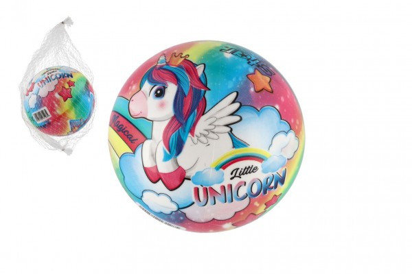 Mała piłka jednorożca napompowana 14 cm w siatce