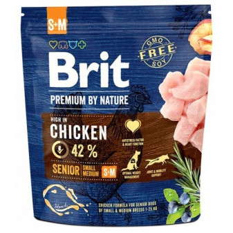 Brit Premium by Nature Senior S+M 1kg