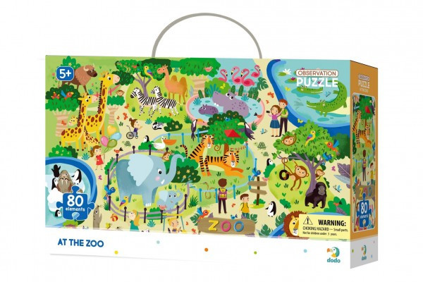 Puzzle W Zoo 45x31cm 80 elementów w pudełku 25x16x6,5cm