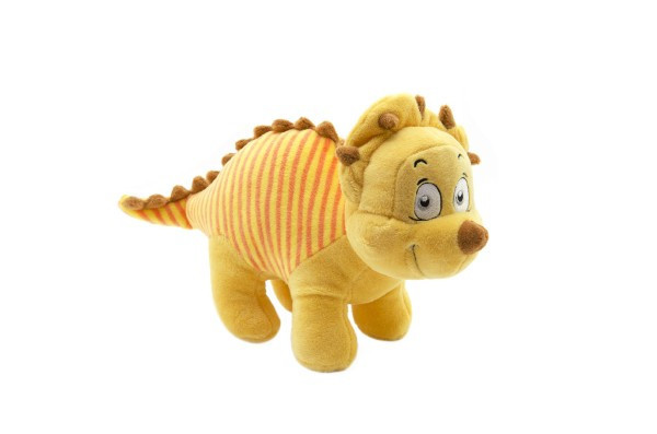 Dinozaur żółty pluszowy 30cm w worku 0+