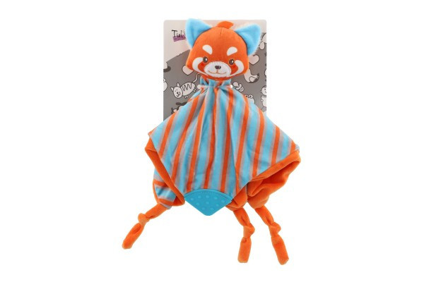 Gryzak dla śpiącego dziecka Fox 25x25cm na karcie w woreczku 0+