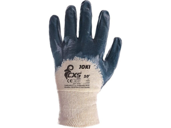 Rękawiczki CXS JOKI, maczane w nitrylu, rozmiar 09
