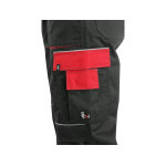 Spodnie CXS ORION TEODOR, męskie, czarno-czerwone, rozmiar 68