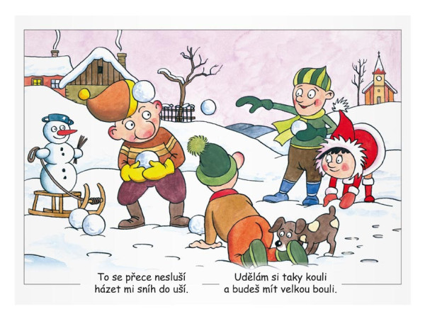 Zimowe kolorowanki MFP
