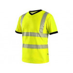 T-shirt CXS RIPON, ostrzegawczy, męski, żółto - czarny, rozmiar L