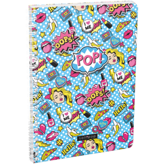Blok A4 linia Lollipop Pop, strona spiralna, 70 kartek