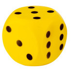 Androni Soft Cube - rozmiar 10 cm żółty