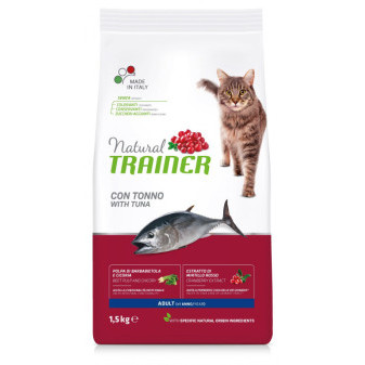 TRAINER Natural Cat Adult tuńczyk 1,5 kg
