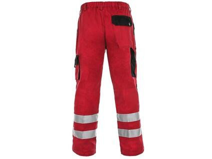 Spodnie CXS LUXY BRIGHT, męskie, czerwono-czarne, rozmiar 48